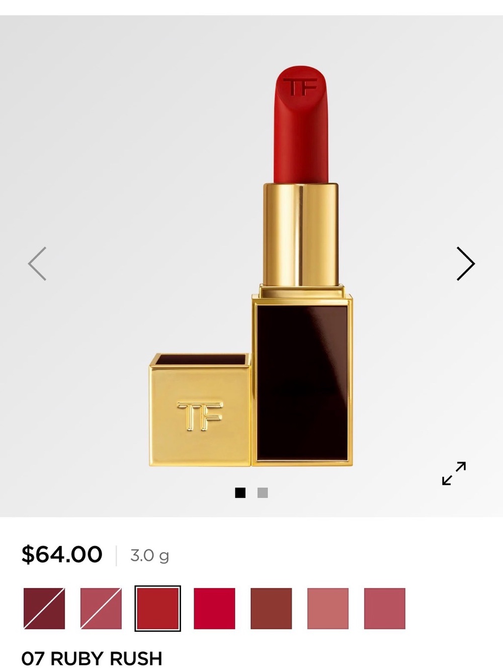 Tom Ford Lip Color Matte — Ruby Rush 07